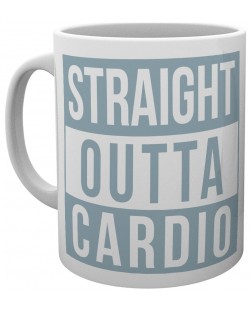 Šalica GB eye Humor: Motivational - Straight Outta Cardio