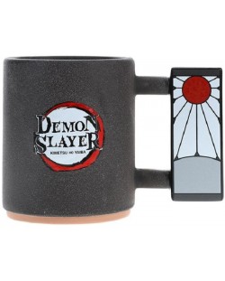 Šalica 3D Paladone Animation: Demon Slayer - Logo, 450 ml
