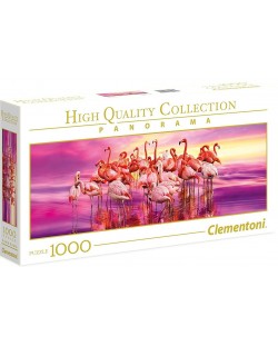 Panoramska zagonetka Clementoni od 1000 dijelova - Ples ružičastih flaminga