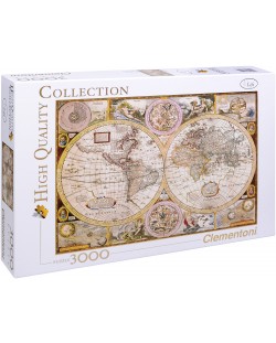 Puzzle Clementoni od 3000 dijelova - Antička karta svijeta