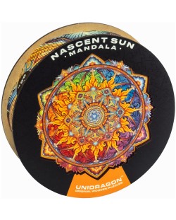 Drvena slagalica Unidragon od 200 dijelova - Mandala Izlazeće sunce (veličina M)