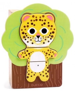 Drvena slagalica Djeco - Razvrstaj životinje, 19 dijelova