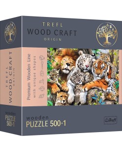 Drvena slagalica Trefl od 500+1 dio - Životinje u džungli