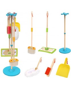 Drveni set za čišćenje Tooky toy