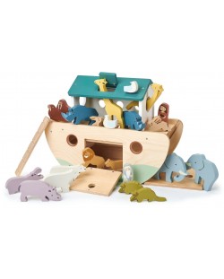 Set drvenih figurica Tender Leaf Toys - Noina arka sa životinjama
