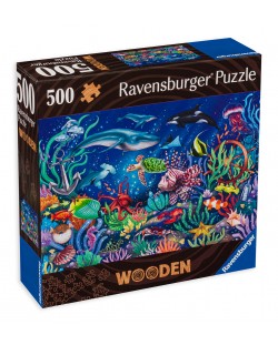 Drvena slagalica Ravensburger od 500 dijelova - Morsko dno