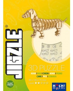 Drvena 3D slagalica Jigzle - Pas