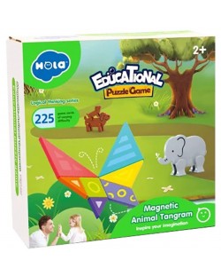 Dječja smart igra Hola toys Educational - Magnetski tangram, Životinje
