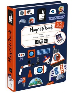 Dječja magnetska knjiga Janod - Svemir, 50 dijelova