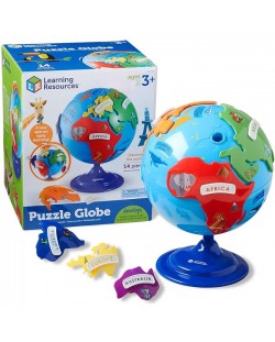 Dječja slagalica Learning Resources - Globus s kontinentima