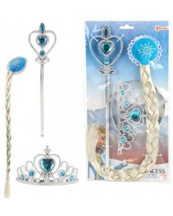 Dječji set s pletenicom Toi Toys - Ice Princess