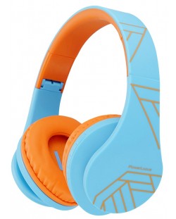 Dječje slušalice PowerLocus - P2, bežične, plavo/narančaste