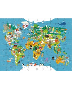 Dječja slagalica Haba - Karta svijeta, 100 dijelova