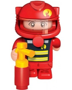 Dječja igračka BanBao - Minifigura vatrogasca, 10 cm