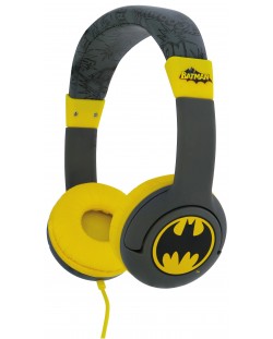 Dječje slušalice OTL Technologies - Batman, sivo/žute