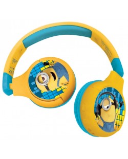 Dječje slušalice Lexibook - The Minions HPBT010DES, bežične, žute