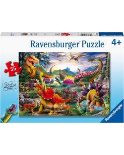 Dječja slagalica Ravensburger od 35 dijelova - Teror T-Rexa