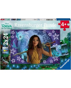 Dječja slagalica Ravensburger od 2 x 24 dijela - Raja i posljednji zmaj