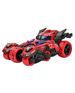 Dječja igračka 3 u 1 Raya Toys - Automobil transformers, crveni