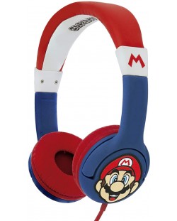 Dječje slušalice OTL Technologies - Super Mario, plave