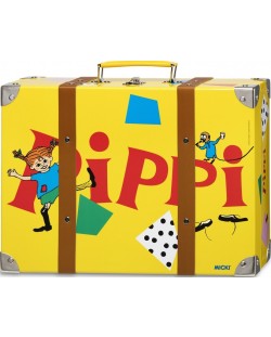 Dječji kofer Pippi - Pipin veliki kofer, žuti, 32 cm