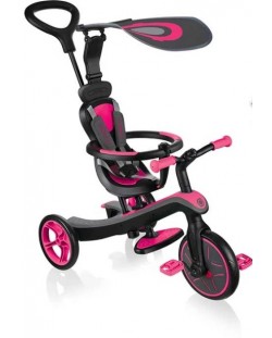 Dječji tricikl 4 u 1 Globber - Trike Explorer, ružičasti