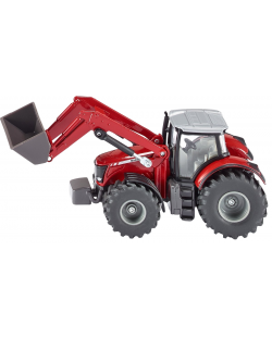 Dječja igračka Siku - Massey Ferguson traktor sa prednjim utovarivačem, 1:50