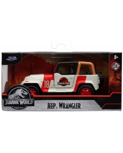 Dječja igračka Jada Toys - Auto Jeep Wrangler, Jurassic Park, 1:32