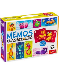 Dječja igra memorije Memos Classic&plus - Slatka čudovišta