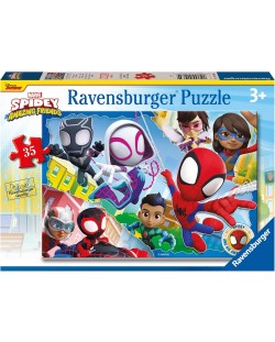 Dječja slagalica Ravensburger od 35 dijelova - Spidey i njegovi nevjerojatni prijatelji