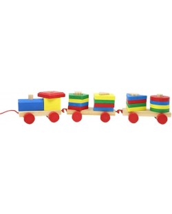 Dječja igračka Toru Toys - Drveni vlak, 38 cm