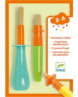 Set dječjih kistova Djeco - 3 komada