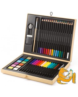 Set za crtanje Djeco - Color Box, 45 dijelova