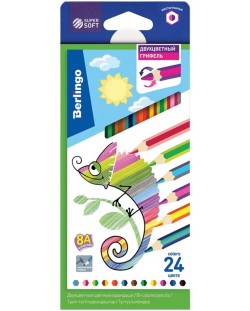 Dvobojne olovke Berlingo SuperSoft - Heksagonalne, 24 boje