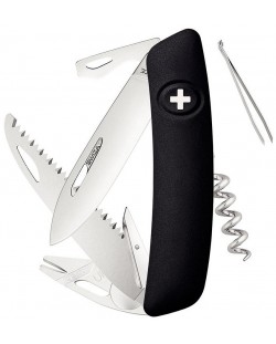 Džepni nožić Swiza - TT05, crni, s alatom za krpelje