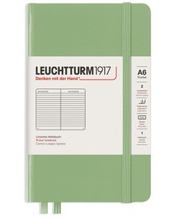 Džepna bilježnica Leuchtturm1917 - A6, s linijama, Sagе