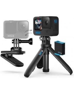 Akcijska kamera GoPro - HERO 10, Swivel Clip, Battery, Shorty Tripod