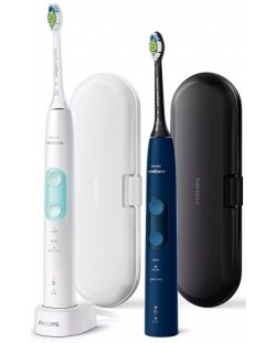 Električne četkice za zube Philips - Sonicare HX6851, 2 komada, bijele/plave