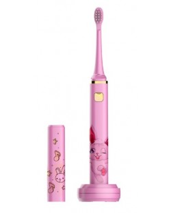 Električna četkica za zube IQ - Kids Pink, 2 vrha, ružičasta