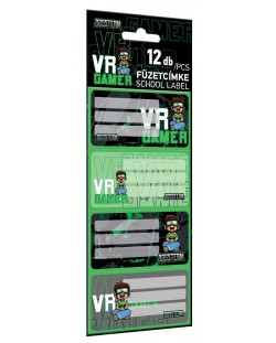 Školske naljepnice Lizzy Card Bossteam VR Gamer -12 komada