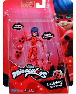 Figura Playmates Miraculous - Ladybug, Paris Wings