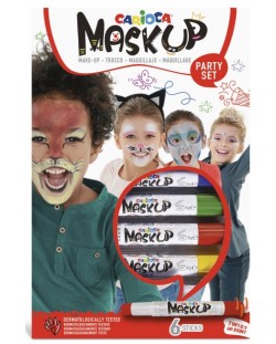 Flomasteri za lice Carioca - Mask up, 6 boja