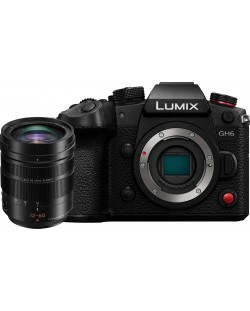 Kamera bez ogledala Panasonic - Lumix GH6, 12-60mm, Black
