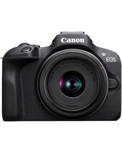 Fotoaparat Canon - EOS R100, RF-S 18-45mm, f/4.5-6.3 IS STM, Black