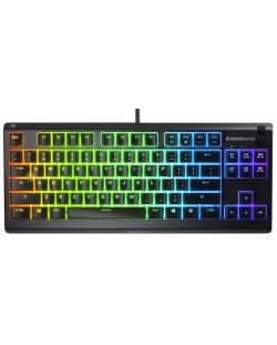 Gaming tipkovnica SteelSeries - Apex 3 TKL, RGB, US, crna