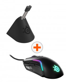 Gaming komplet SteelSeries - Rival 5 + Mouse Bungee, crni