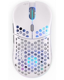 Gaming miš Endorfy - LIX Plus, optički, bežični, Onyx White