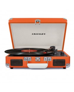 Gramofon Crosley - Cruiser Deluxe, poluautomatski, narančasti