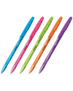 Kemijska olovka Berlingo Tribase - Neon, 0.7 mm, asortiman