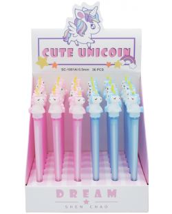 Kemijska olovka s igračkom - Cute Unicorn, asortiman